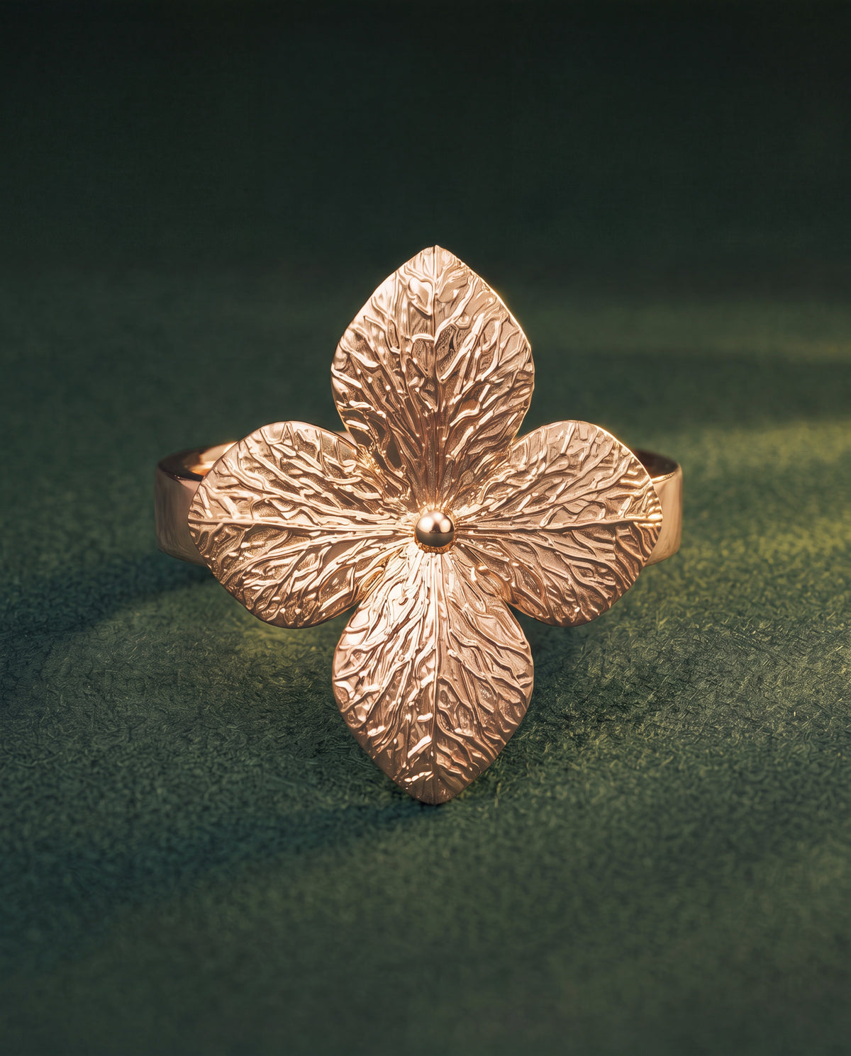Bague douce hortensia