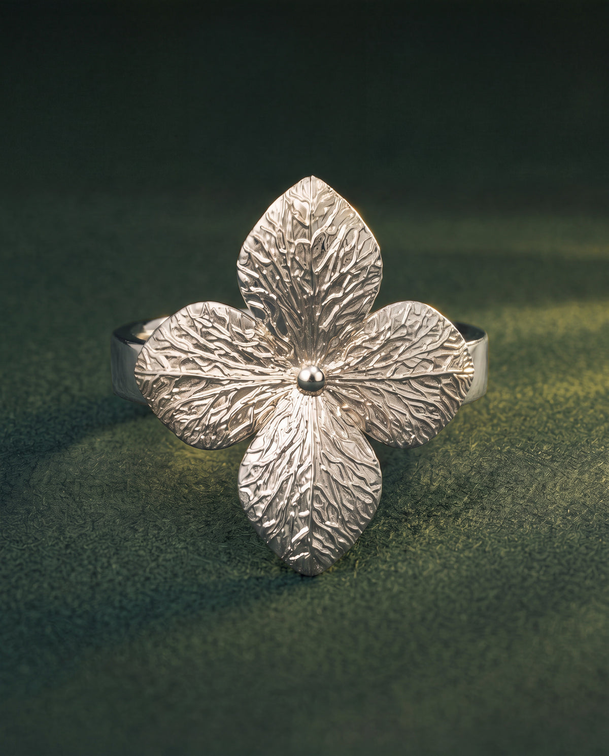Bague douce hortensia