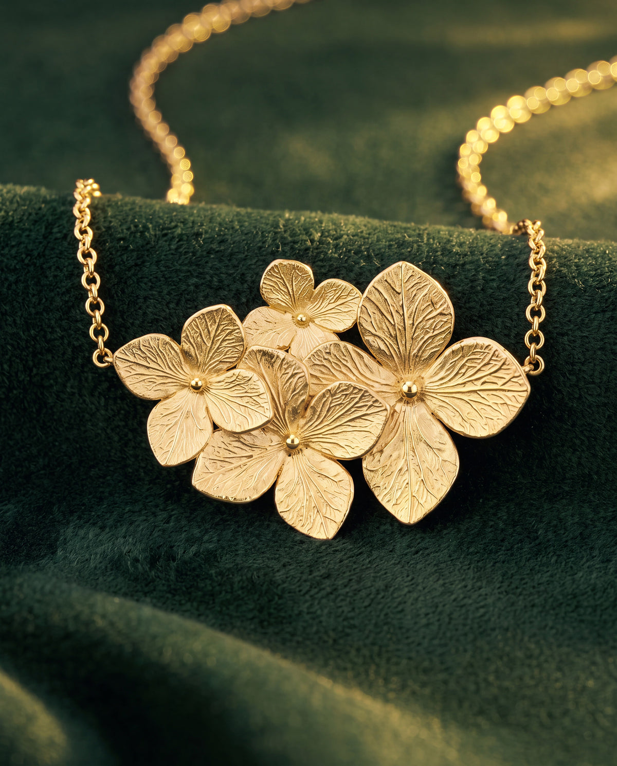 Collier Inflorescence d’Hortensia
