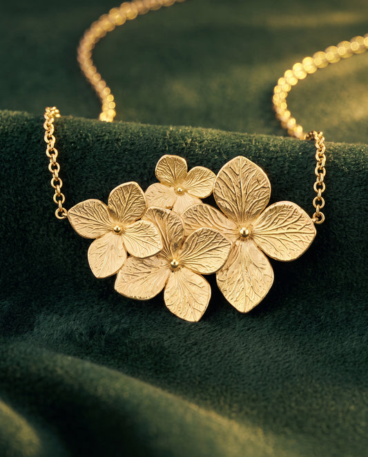 Collier Inflorescence d’Hortensia